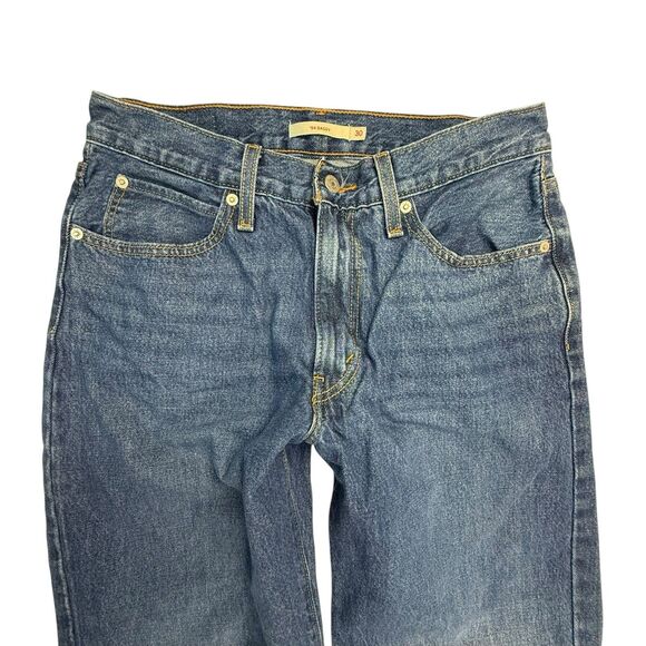 Levis '94 Baggy Jeans Women Size 30 Loose Straight 100% Cotton Factory Distress - Picture 6 of 16